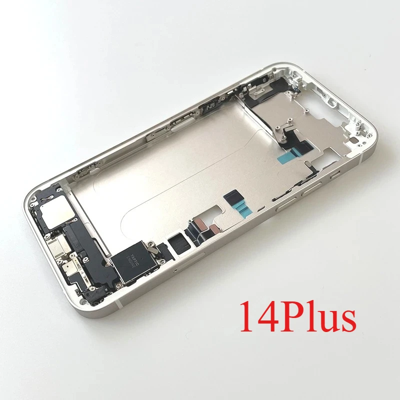 For iPhone 14 Plus Full Housing Middle Frame Bezel With Volume