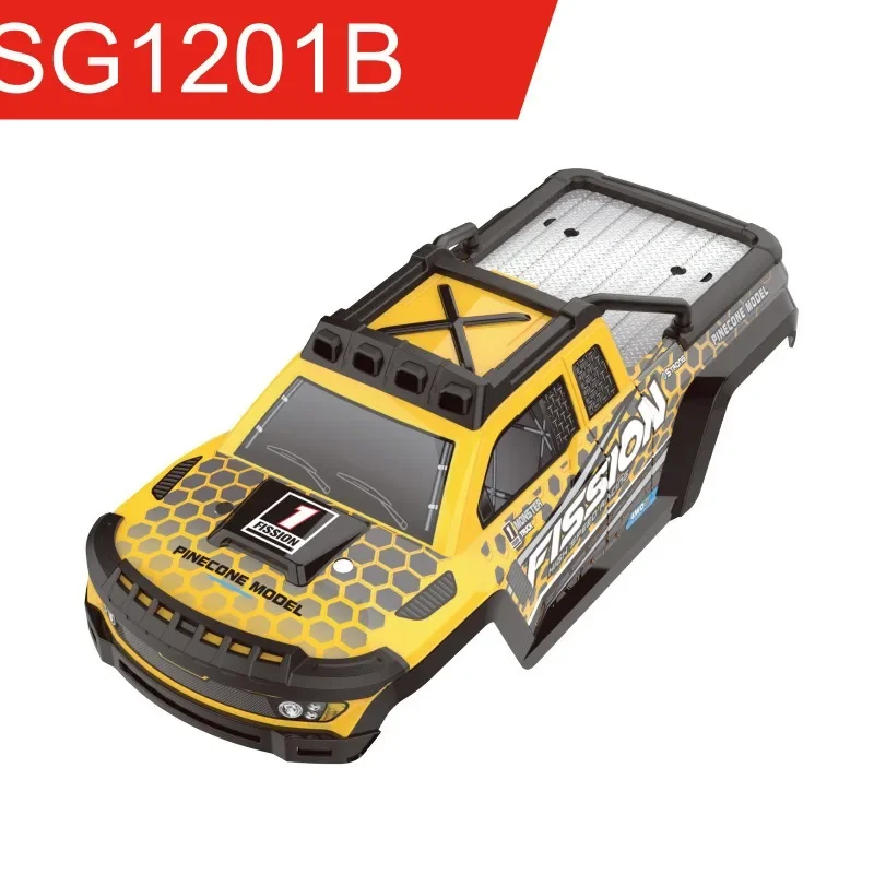 Modello di auto RC in scala 1/12 SG1201/SG1202 a quattro ruote 4wd drive ad alta velocità fuoristrada senza spazzole Desert Truck carrozzeria