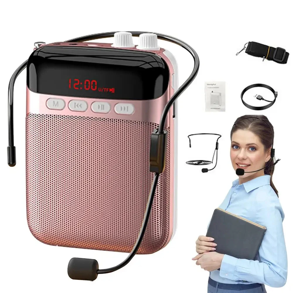 

Voice Amplifier Wireless For Teachers Portable Voice Amplifier Long Battery Life Adjustable Strap For Teaching Trainers Singers