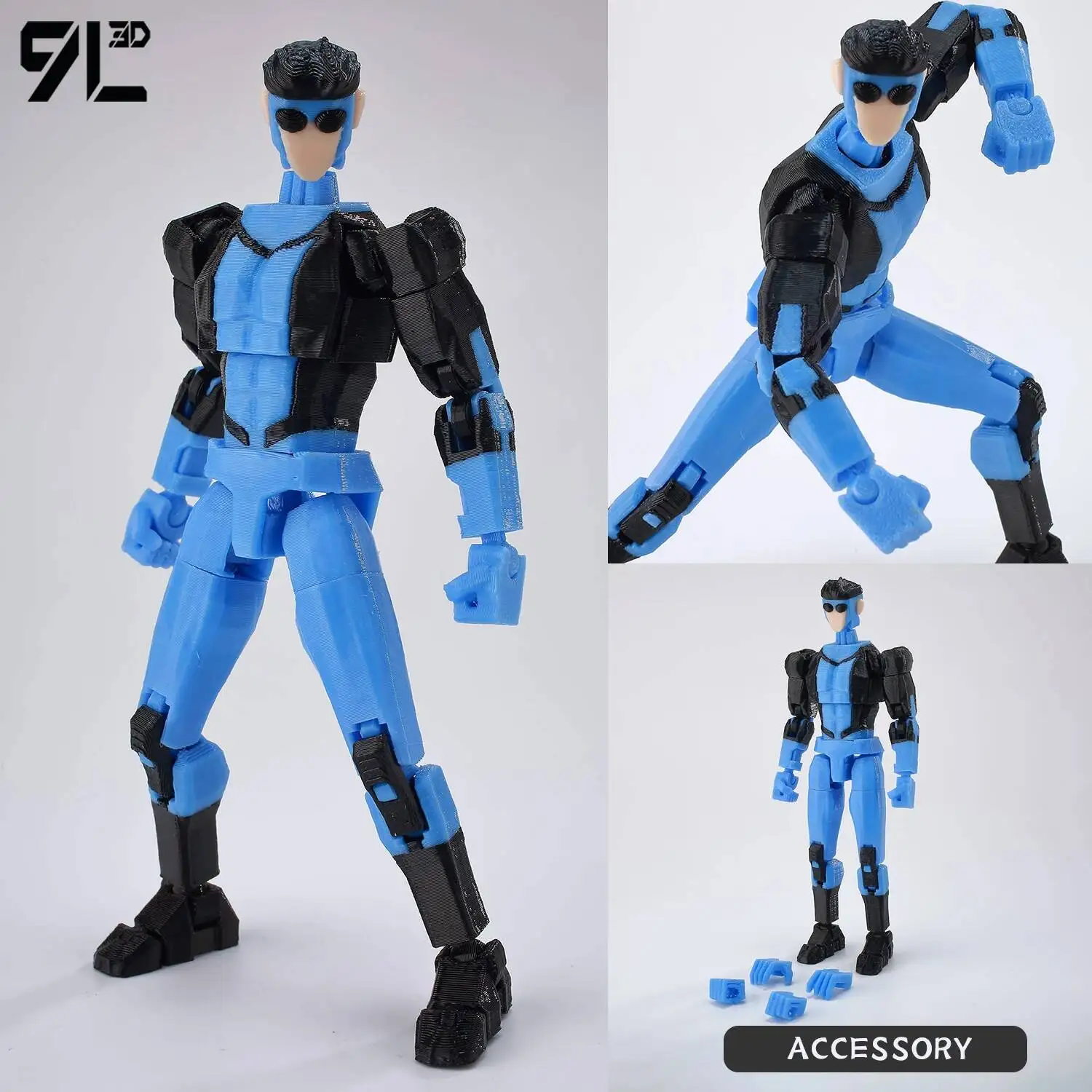 9L3D Geprinte NEWInvincibles Tech Jacker Titan13 Lucky13 Actiefiguur Dummy13 Motorfiets Multi-Gewrichten Collectible Model Speelgoed T13 - afbeelding 1