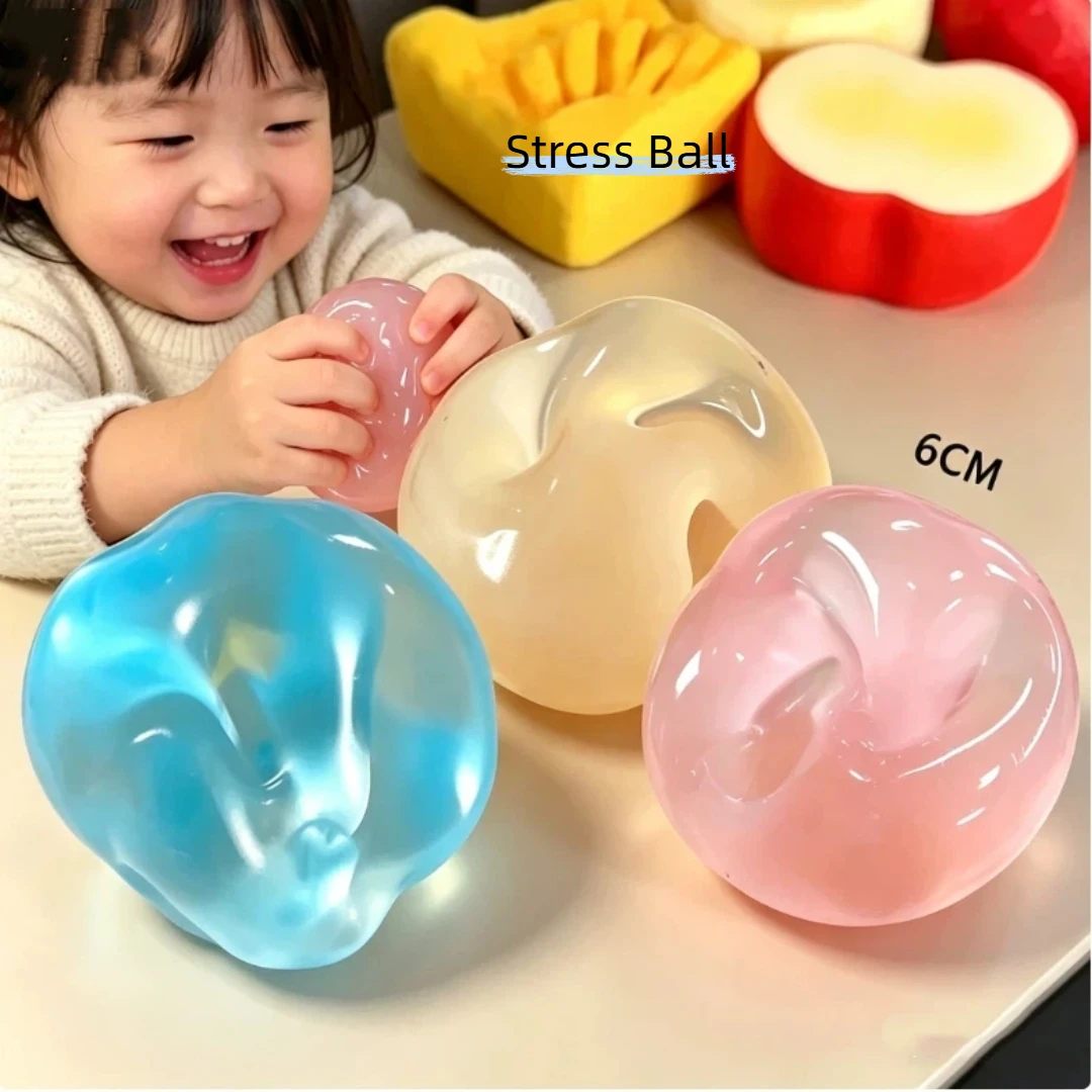 

Blue Maltose Squishy Toys Anti Stress Sensory Fidgets Toy Soft Simulated Transparent blind box Slow-rebound Decompression Toy