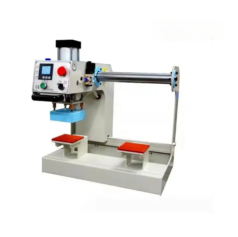 

10*10cm Pneumatic moving clothing label pressing machine