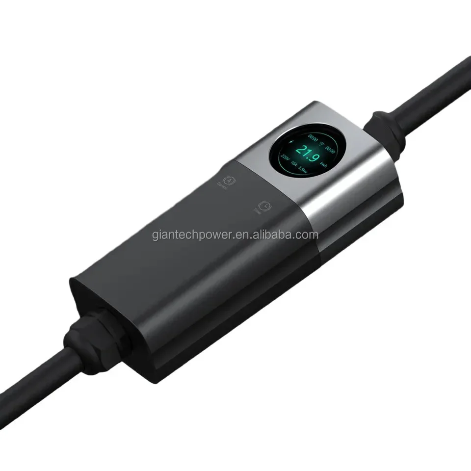 2025 GBT شاحن 7kw المستوى 2 EV شحن أكوام المحمولة Type2 نوع 1 Moobile EV شاحن 7kw 11kw الاستخدام المنزلي #4
