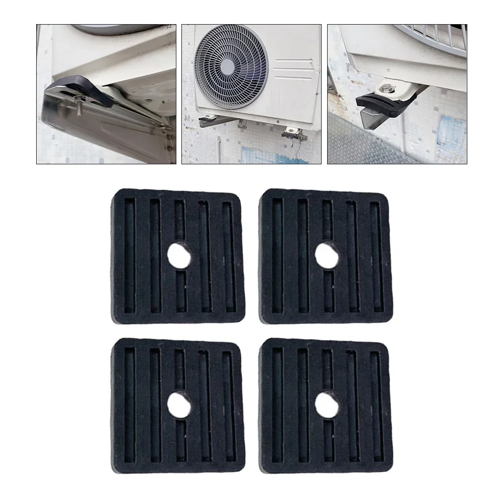 4Pcs Rubber Mount Shock Absorption Anti Slip Wear Anti Vibration Pad With Screws Shock Absorbing Air Conditioning Shock Absorber