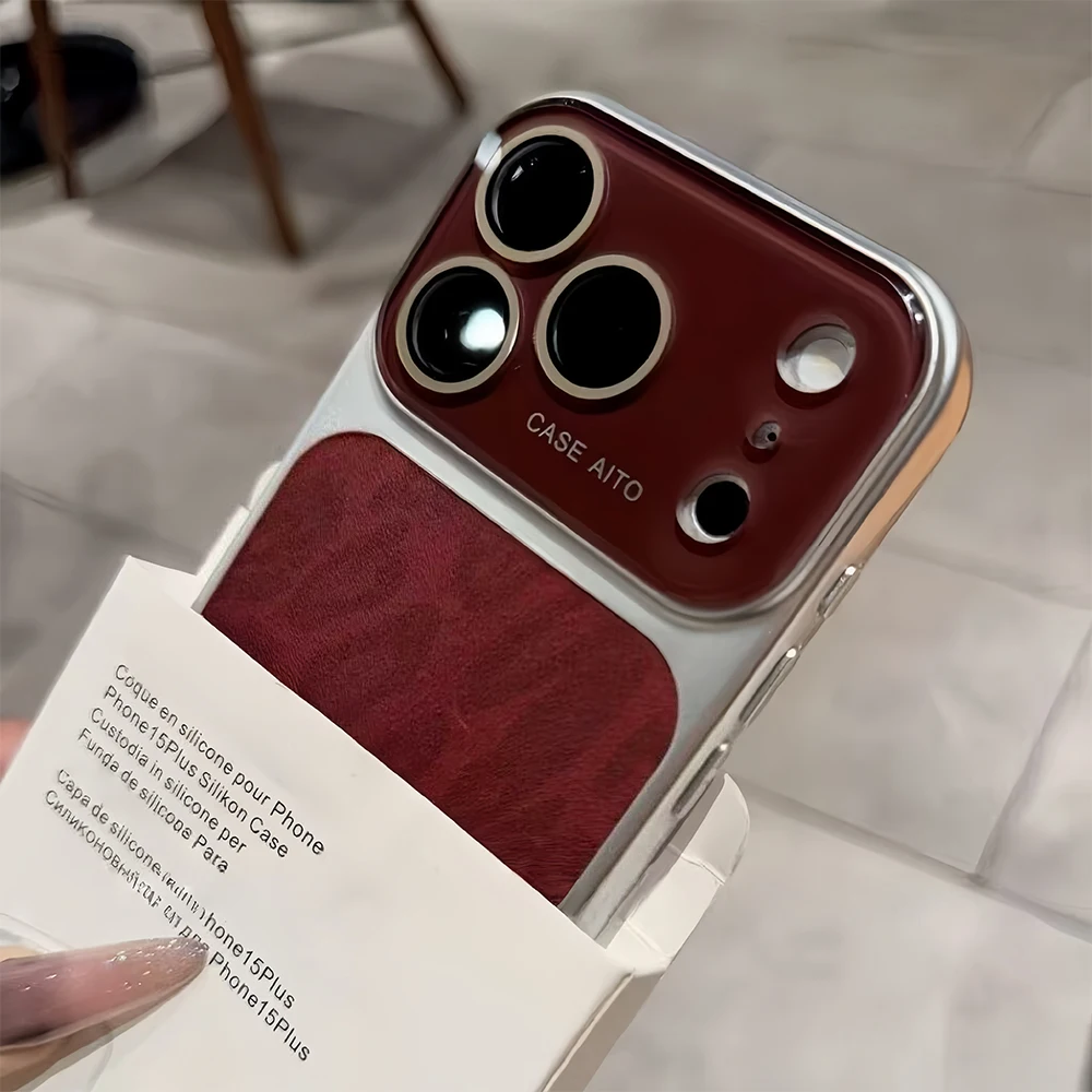 Luxuriöse Handyhülle mit Leopardenmuster für iPhone 18 17 16 15 14 13 Pro Max, großes Fenster, Linsenschutz, stoßfest, matte Oberfläche