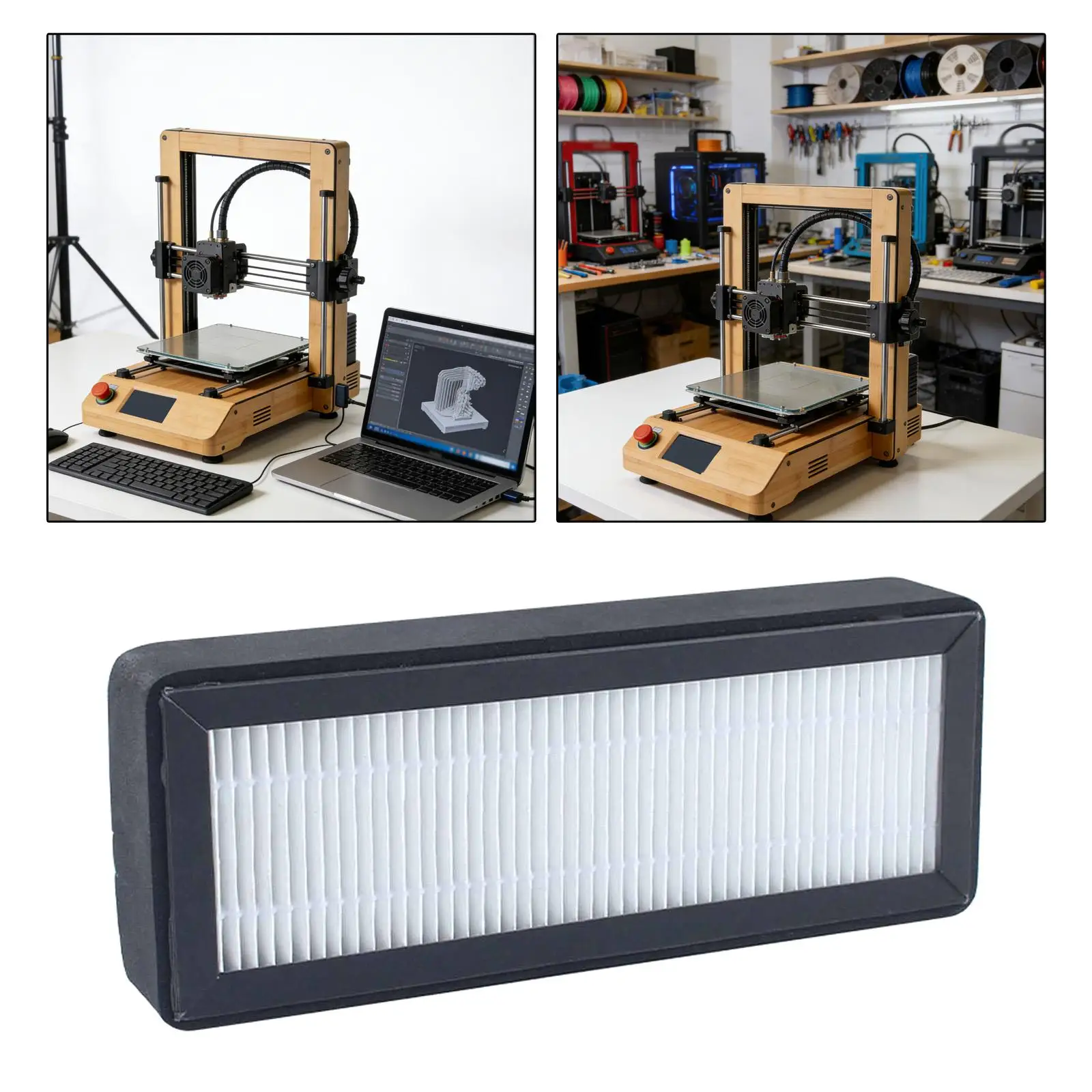 

3D Printer Air Filter,Spare High Efficiency,Easy Installation,3D Printing Accessories Replacement Maintenance for Lab P2S