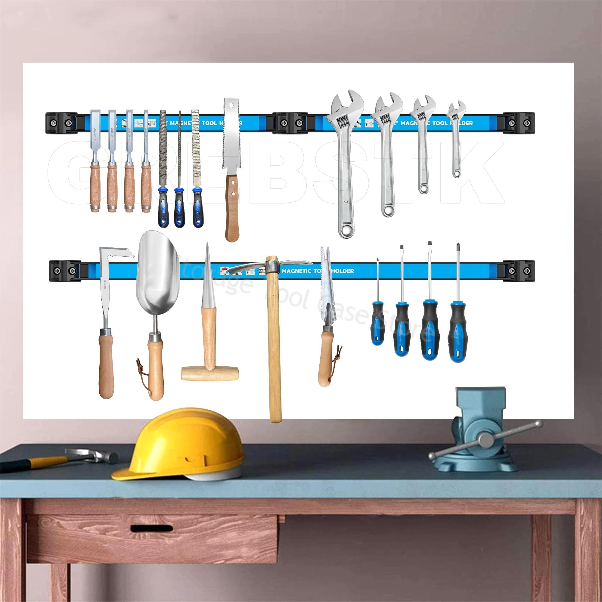 Magnetic Tool Holder Bar Storage Rack Magnetic Stickers Hardware Kitchen Utensils Iron Products Racks Electric Tool Accessories