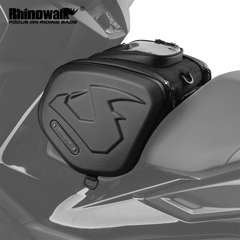 

Мотоциклетная сумка Rhinowalk с жестким корпусом, 16 л, для мотоциклов и скутеров, с дождевиком и плечевым ремнем, для Honda, BMW, YAMAHA