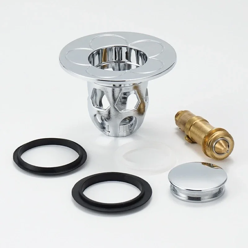Universal Stainless Steel Basin Pop-Up Bounce Core Basin Drain Filter Hair Catcher Sink Strainer Bathtub Stopper Bathroom Tool