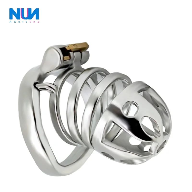 

NUUN POISONOUS SPIDER CAGE sex toys for men Wear metal chastity device male cock cage adult game 47mmhight Curved ring dick cage