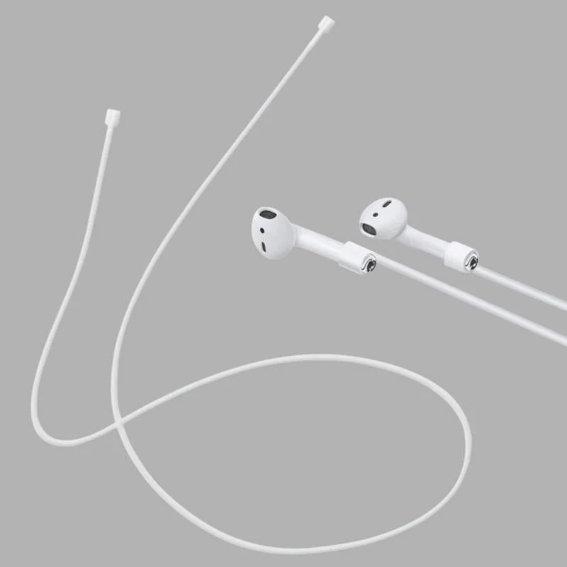 Anti-Loss คอ String สายคล้องคอซิลิโคนนุ่มสำหรับหูฟัง