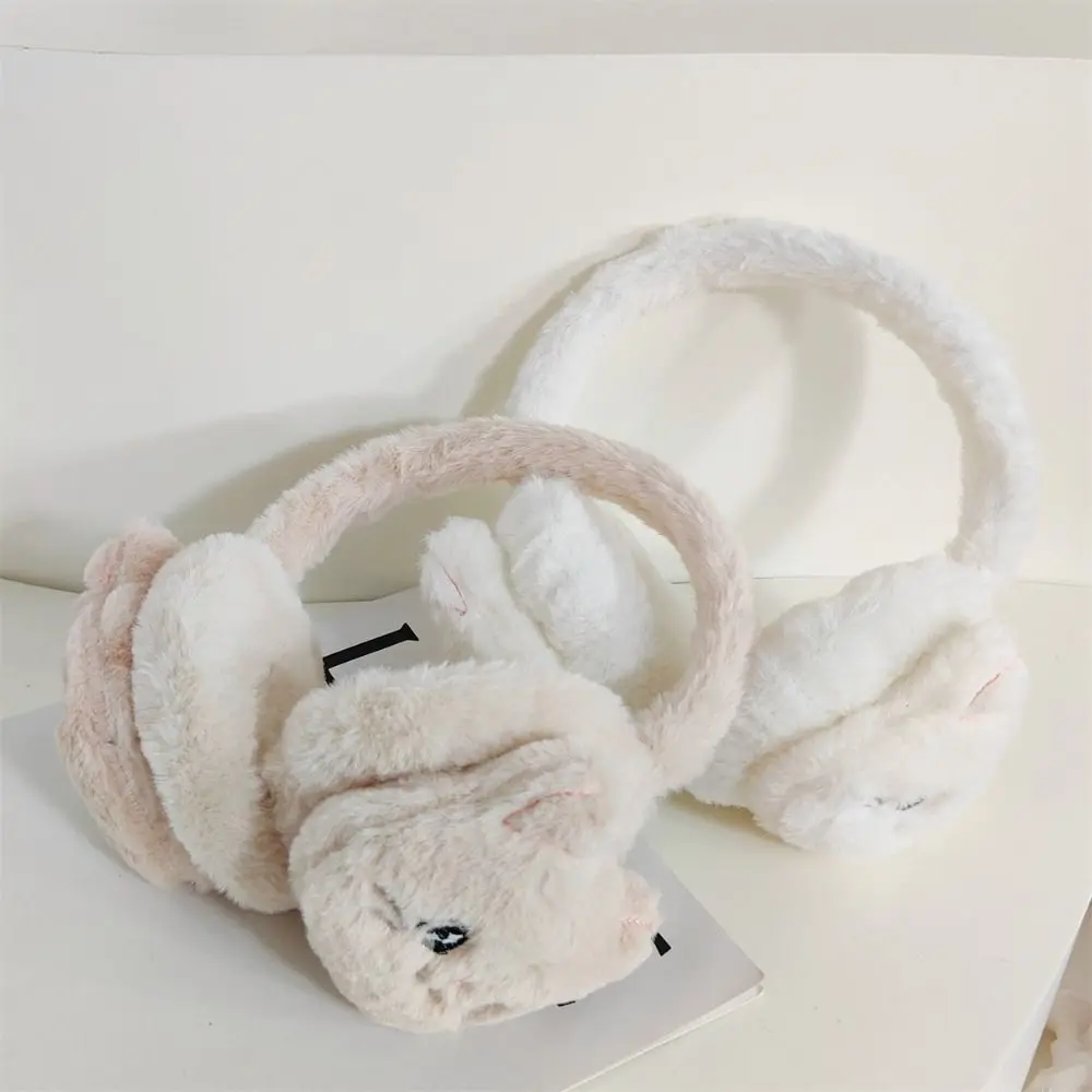 Cute Cartoon Cat Earflap Thicken Coldproof Ear Cover Warm Soft Ear Protection Headband for Women Girls