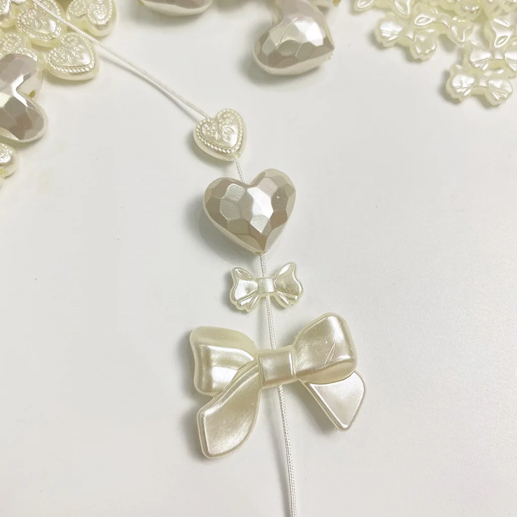 ABS Heart Butterfly Bow Special-Shaped Imitation Pearls Beads For Jewelry Making Loose Spacer Accessories DIY Necklace Bracelet