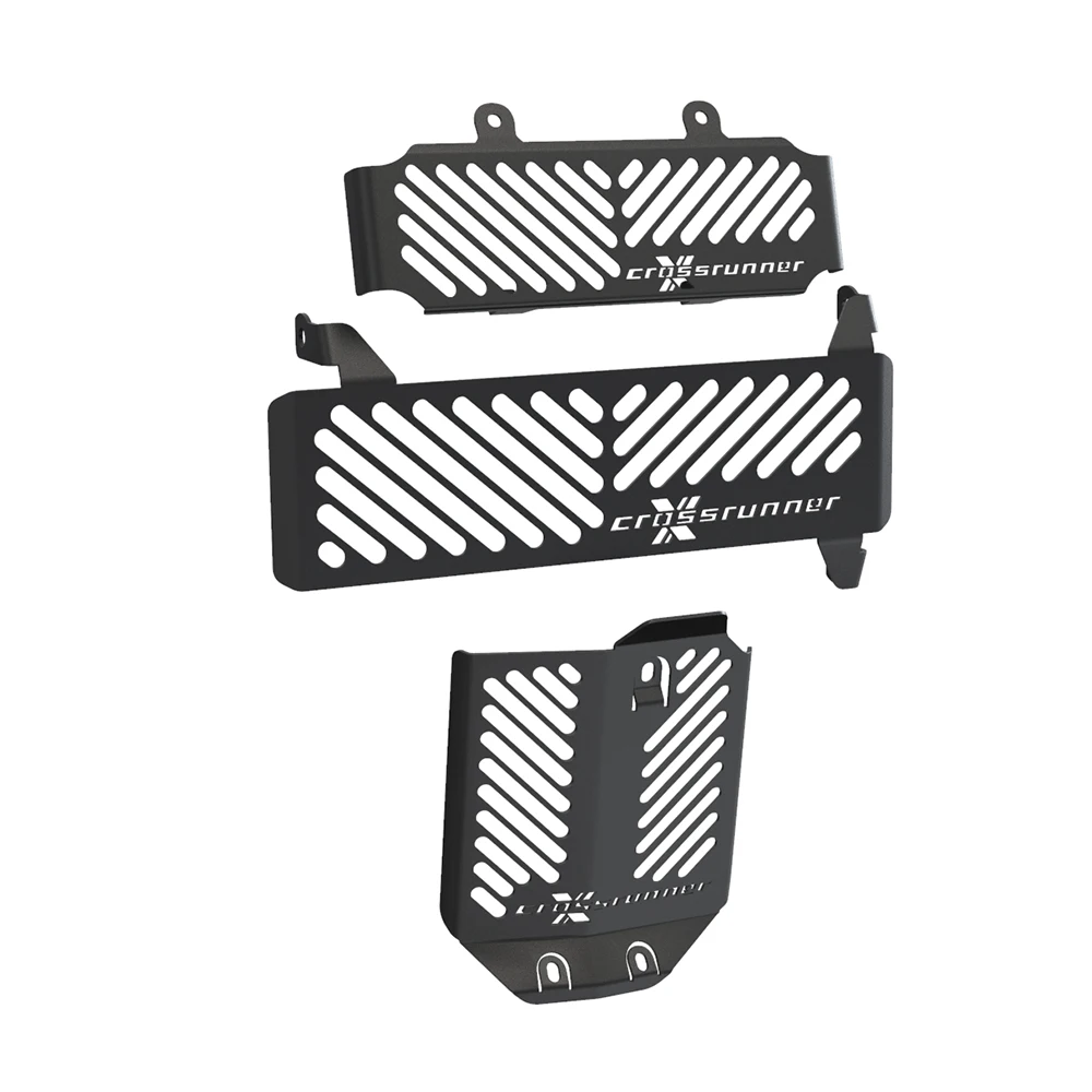 For Honda VFR 800 X Crossrunner VFR800X 2015 -2024 Oil Cooler Protection & Upper And Lower Radiator Grille Guard Protector Cover