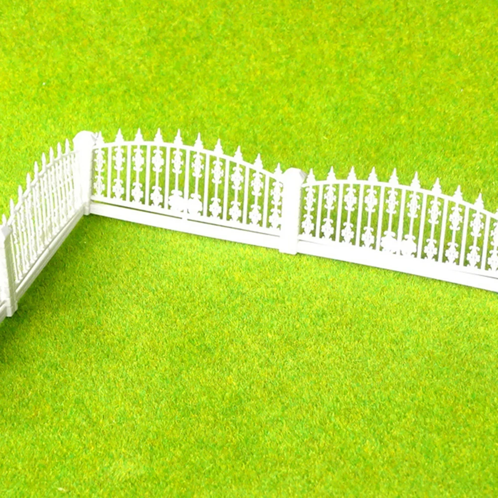 Chzimade Fence Garden Style Miniatures Figurines Architectural Models Accessories Kids Play House  DIY Parts