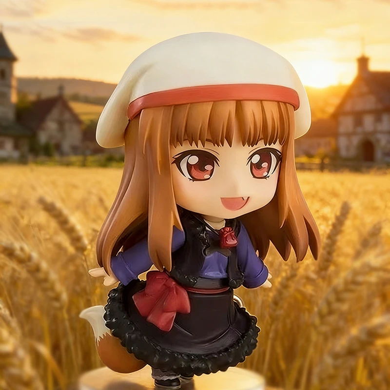 

10cm Anime Spice and Wolf Action Figure Animal Ears Holo Figures 728# Cute Wolf Figurine Gk Model Toy PVC Collection Gift