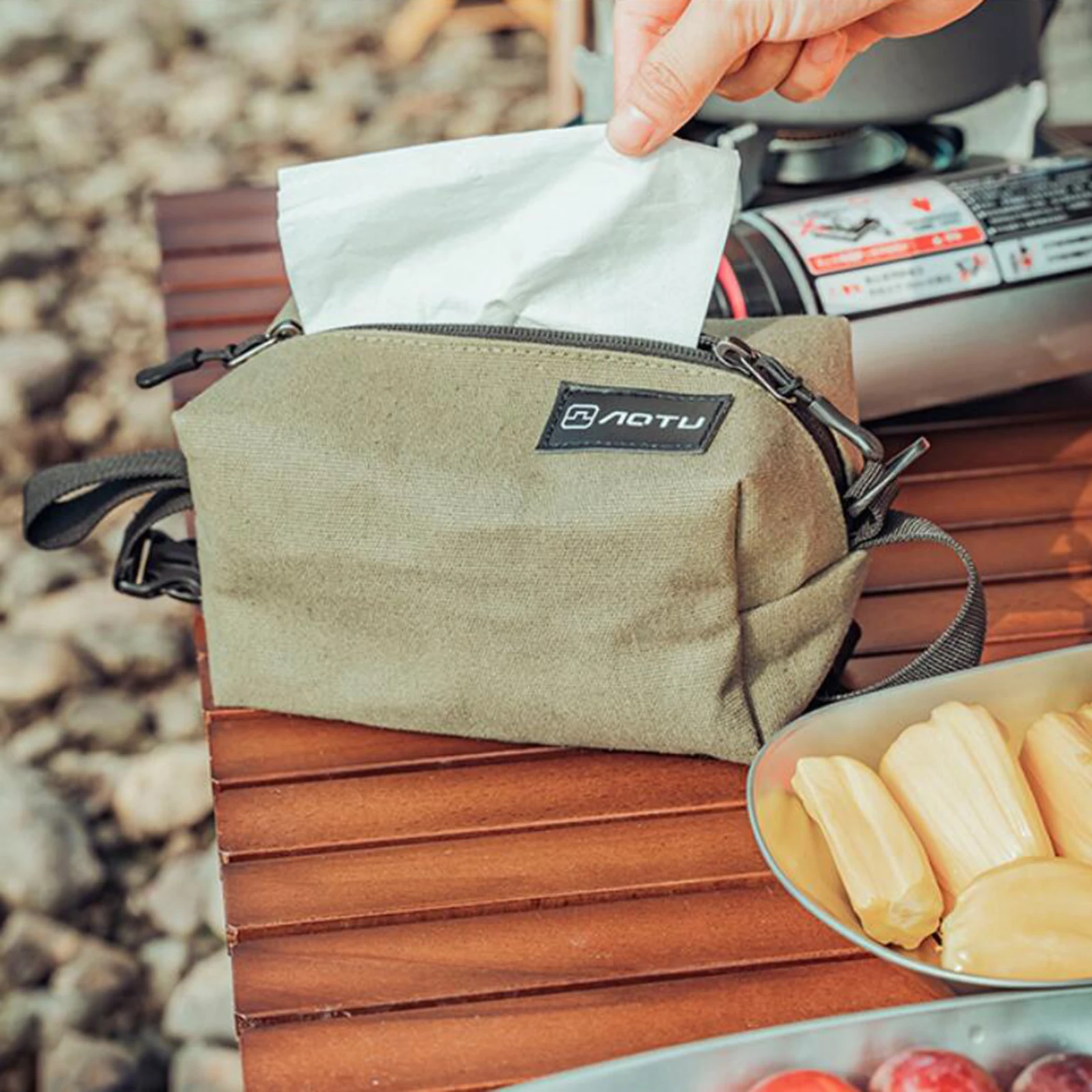 Outdoor Camping Tissue Box Holder Waterproof Napkin Paper Tissue Storage Bag Portable Travel Toilet Paper Tissue Case Holder