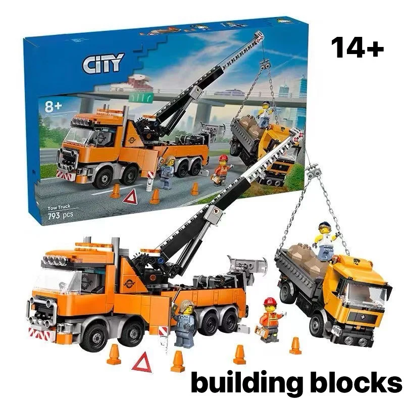 

Новый конструктор MOC 60467: Модель тяжелого башенного крана серии City, подарок на Рождество и Хэллоуин