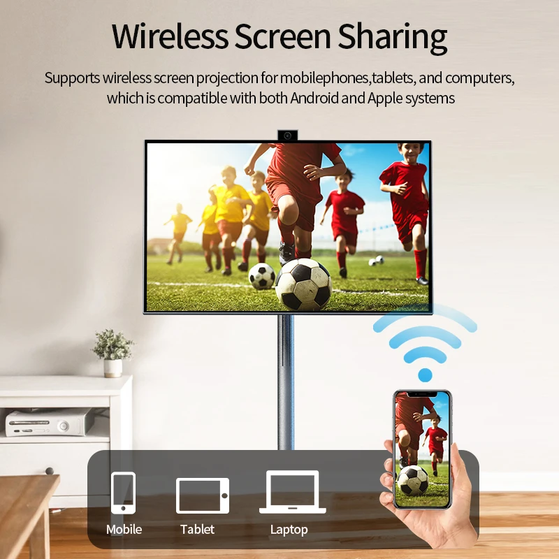 27 Inch Vertical Full HD 1080p LED Touch Screen Panel Android 15 6+128GB Gray Outdoor Tablet 60Hz NTSC Display