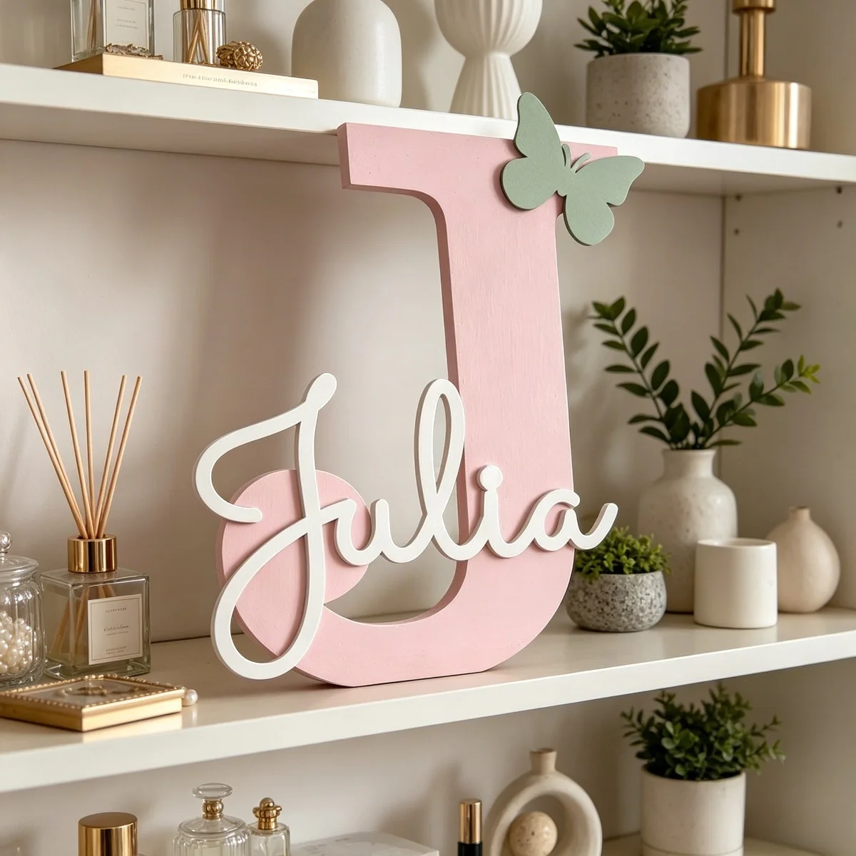 Plakat Nama Kayu dengan Huruf - Baby Nursery Name Letters ulasan dan harga