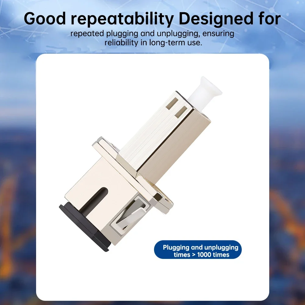 Natalink Adattatore UPC femmina da SC a LC Connettore in fibra ottica ibrida Simplex Adattatore monomodale flangia in fibra per accoppiatore FTTH