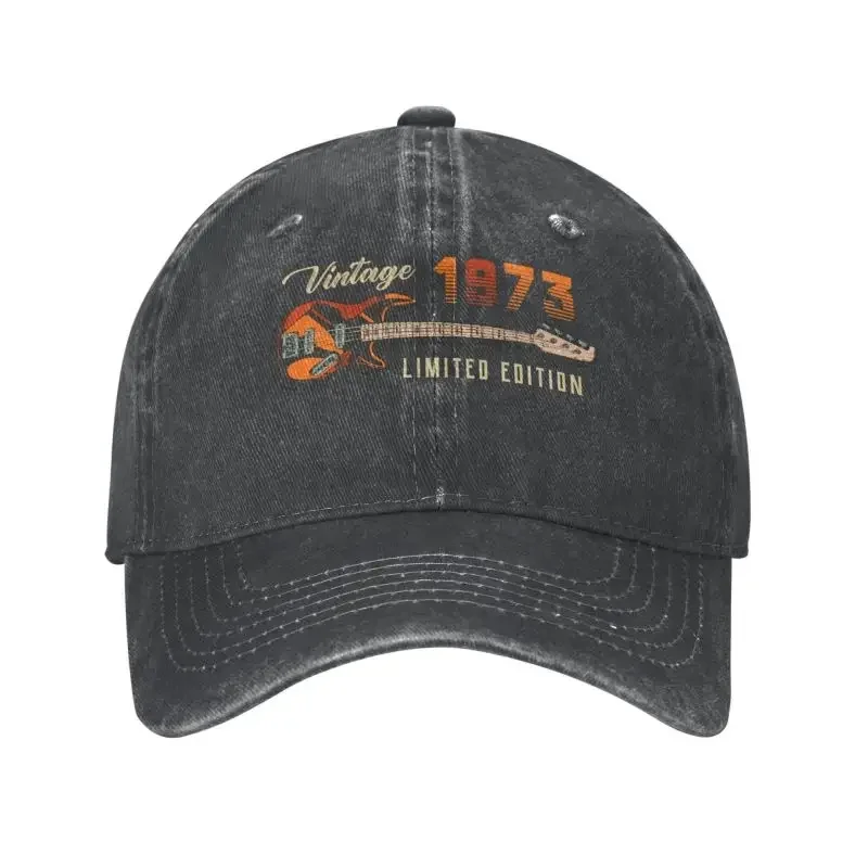 Y2K Cool Cotton Vintage 1973 Limited Edition Birthday Baseball Cap Men Women Custom Adjustable Unisex Dad Hat Summer