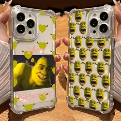 Cartoon Funny Movie Shreks Phone Case For Samsung Galaxy S25 S24 S23 S22 S21 S20 Note20 FE Ultra Plus Anti Fall Clear TPU Cover