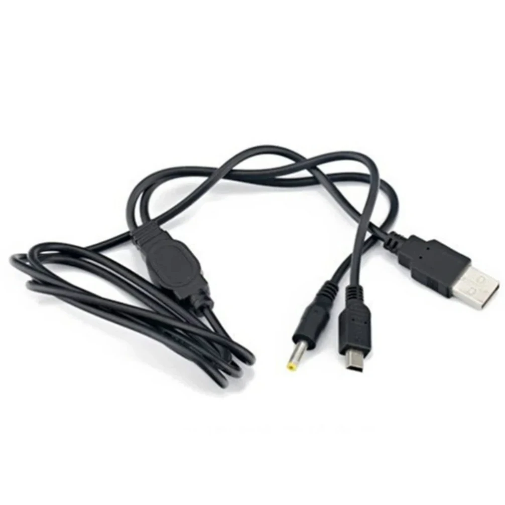 500pcs 1.2M 2 in 1 USB Data Cable Power Charger Charging Cord for Sony PlayStation Portable PSP 2000 3000 Game Console