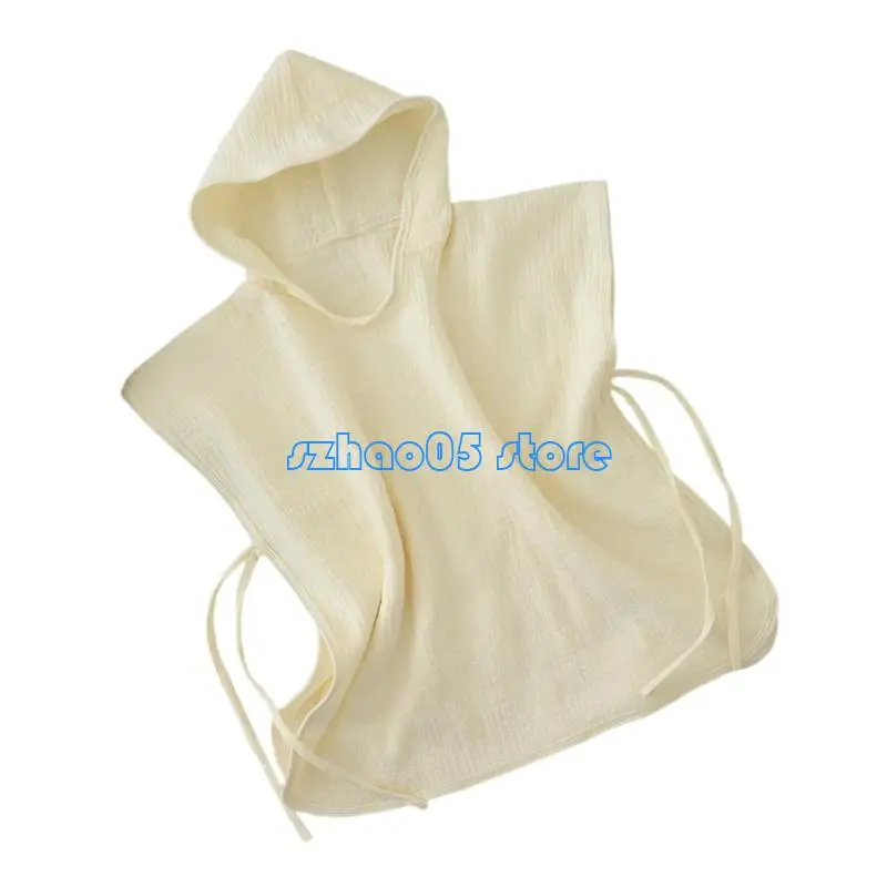 

85LE Solid Color Beach Towel for Kids Children's Bathrobe Cloak Soft & Breathable Baby Hooded Bath Towel for Outdoor Fun