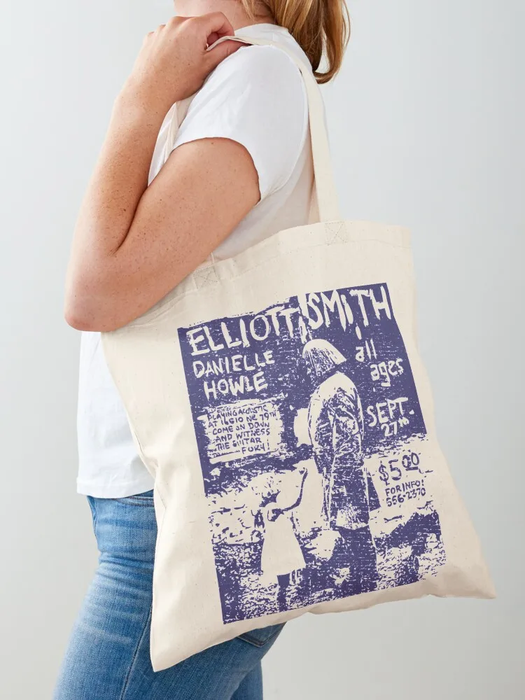 Elliott-Smith Tote Bag tote bag screen custom canvas bag Canvas Tote