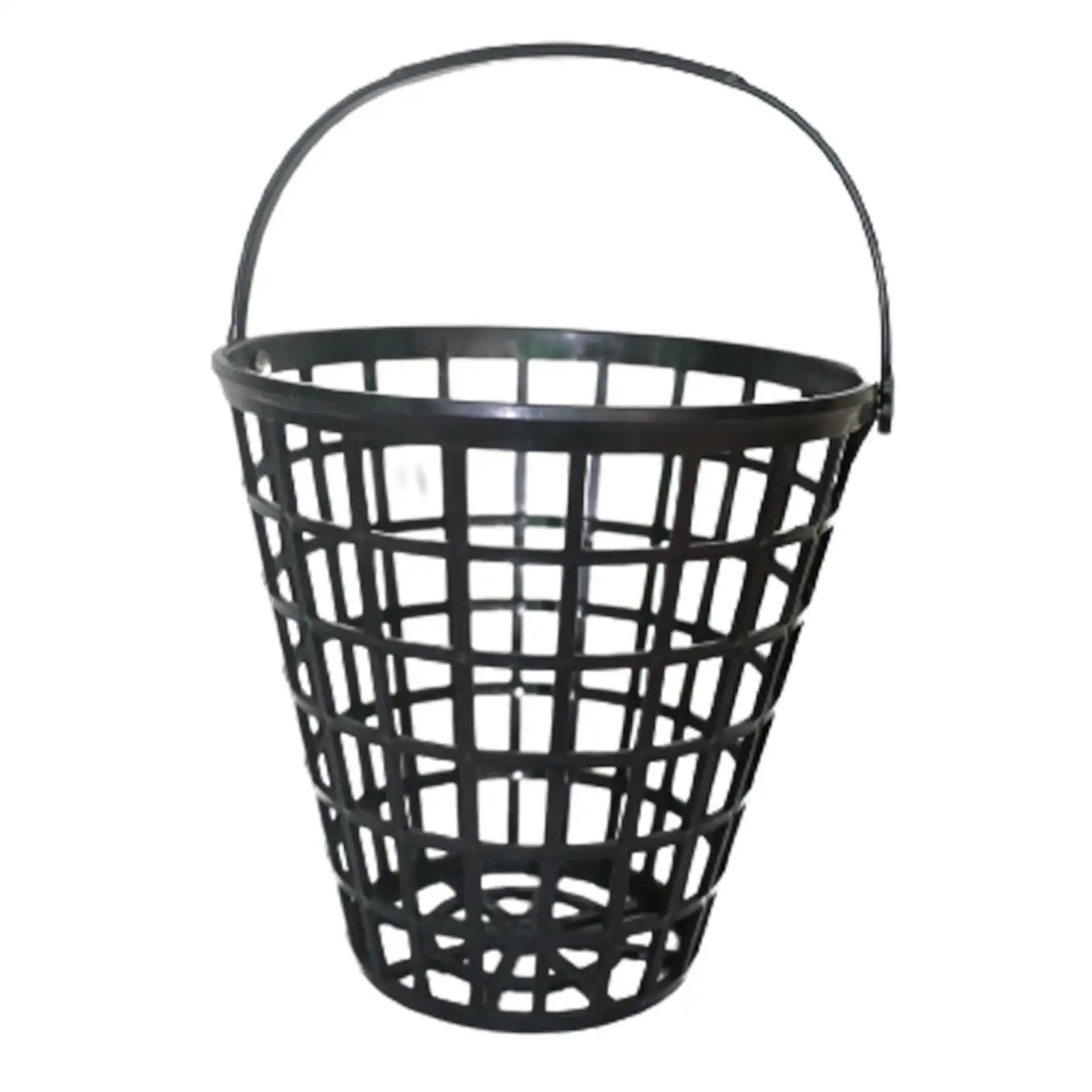 Golf Ball Basket with Handle, Portable Golf Range Bucket Storage Organizer Golfball Container for Outdoor Sports