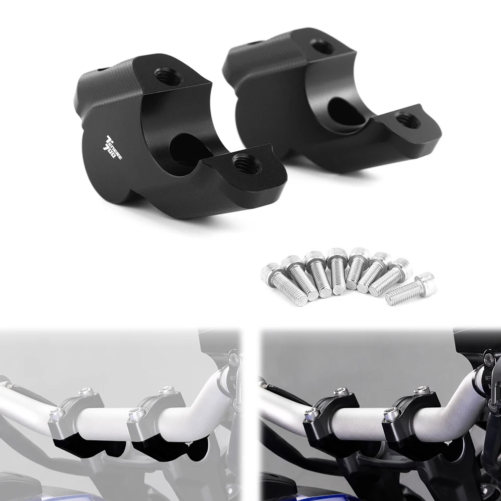 For Yamaha Tenere 700 XTZ690 Tenere700 World Raid Rally Edition Motorcycle Handlebar Risers Clamp Extension Adapter with Offset