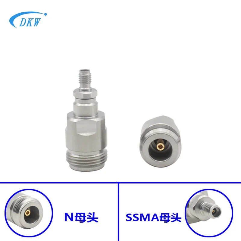 N female to SSMA female adapter 18GHZ stainless steel N-SSMA-KJG millimeter wave adapter