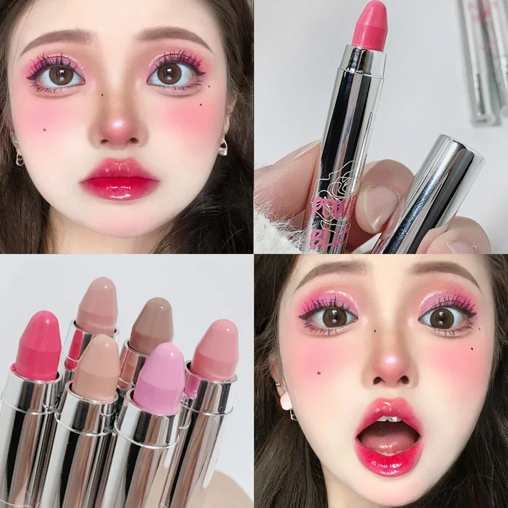 Waterproof Multi-function Blush Eyeshadow Stick Natural Cheek Face Rouge Blusher Pen Long Lasting Peach Pink Blush Face Cosmetic