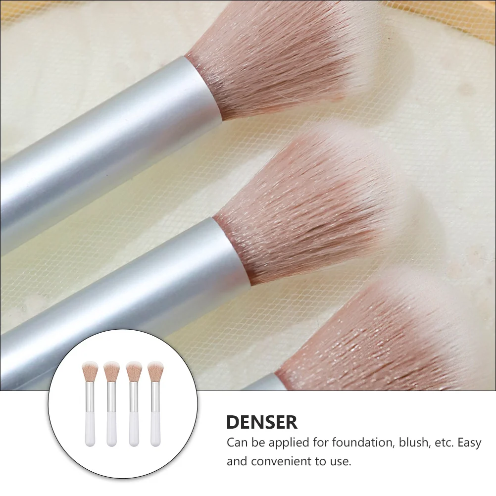 4 個のメイクブラシセットプレミアム合成ファンデーションブラッシュパウダーツール女性用美容バフブレンド