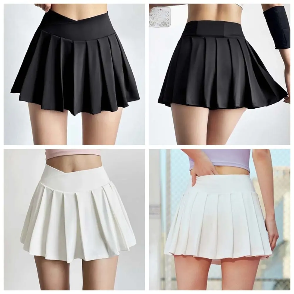 Falda plisada de yoga con pantalón antideslizante incorporado - imagen 5