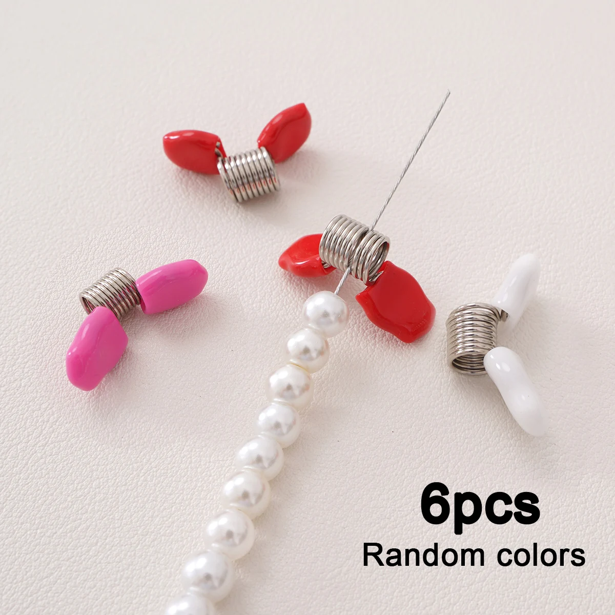 6pcs Bead Clasp Spring Beading Jewelries Small Stoppers