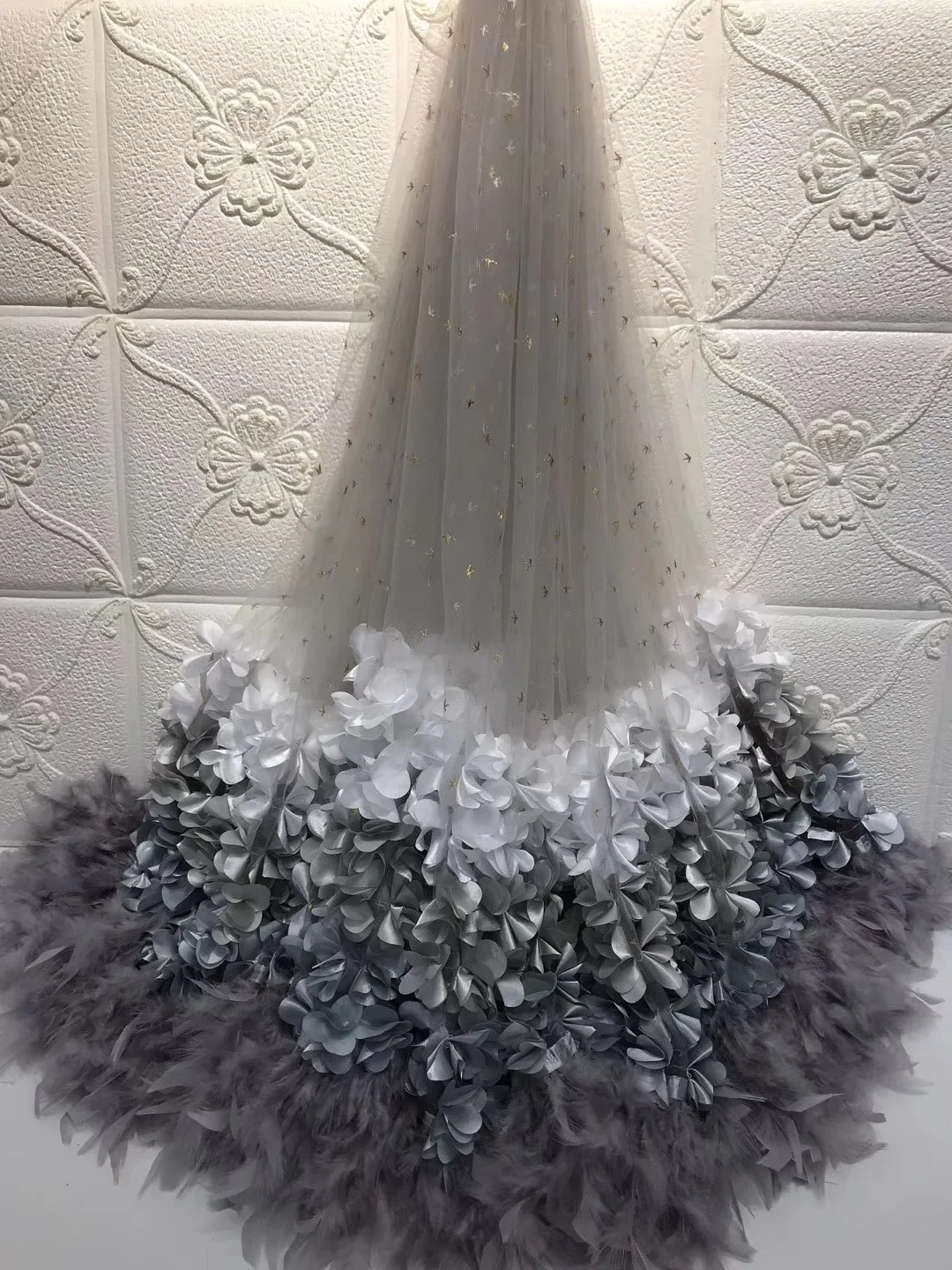 

2021 Latest French Nigerian Laces Fabric High Quality Tulle African Laces Fabric Wedding African French Tulle Lace ZA168-8