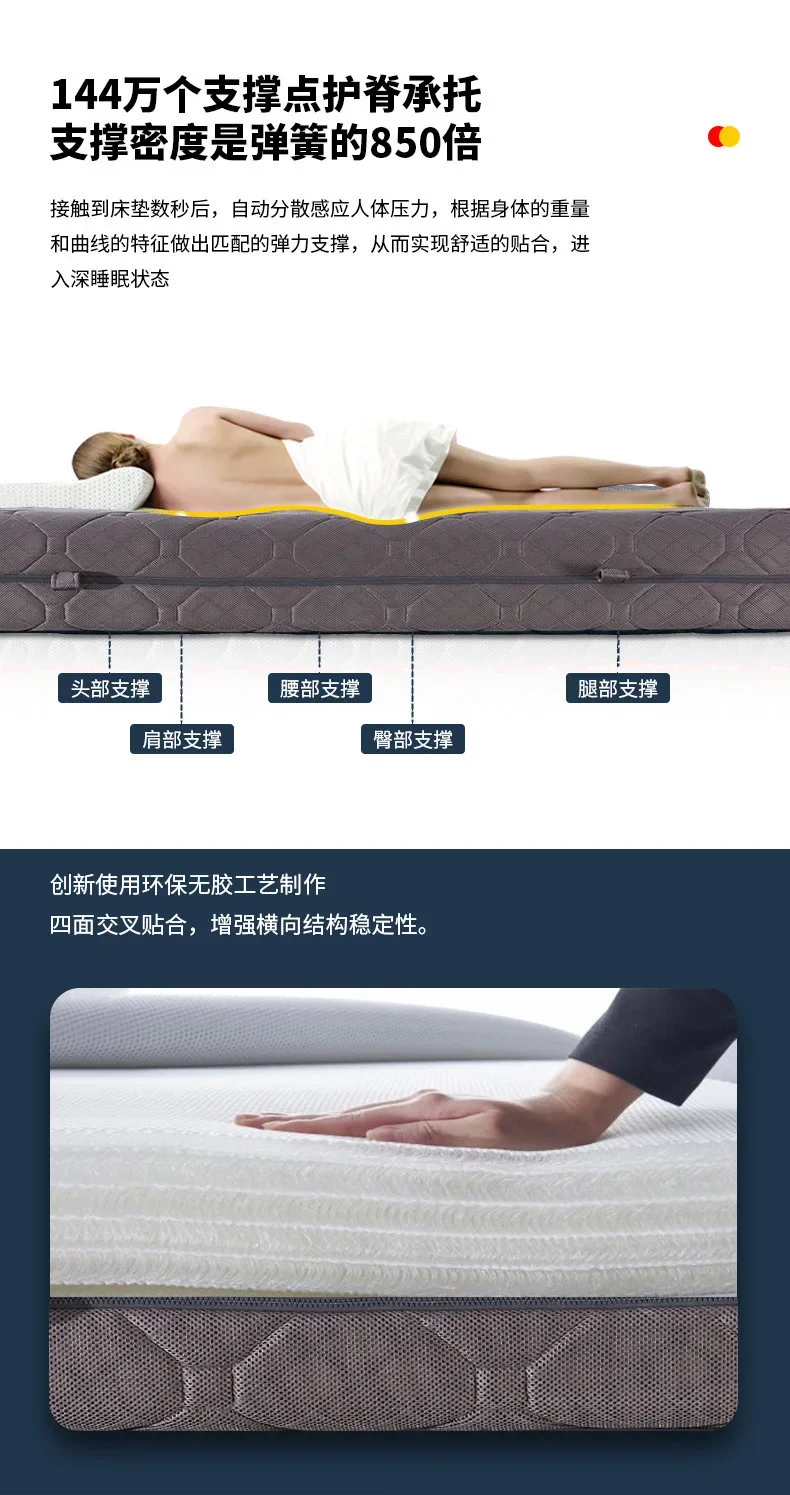 Ar lavável, colchão de fibra sofisticada