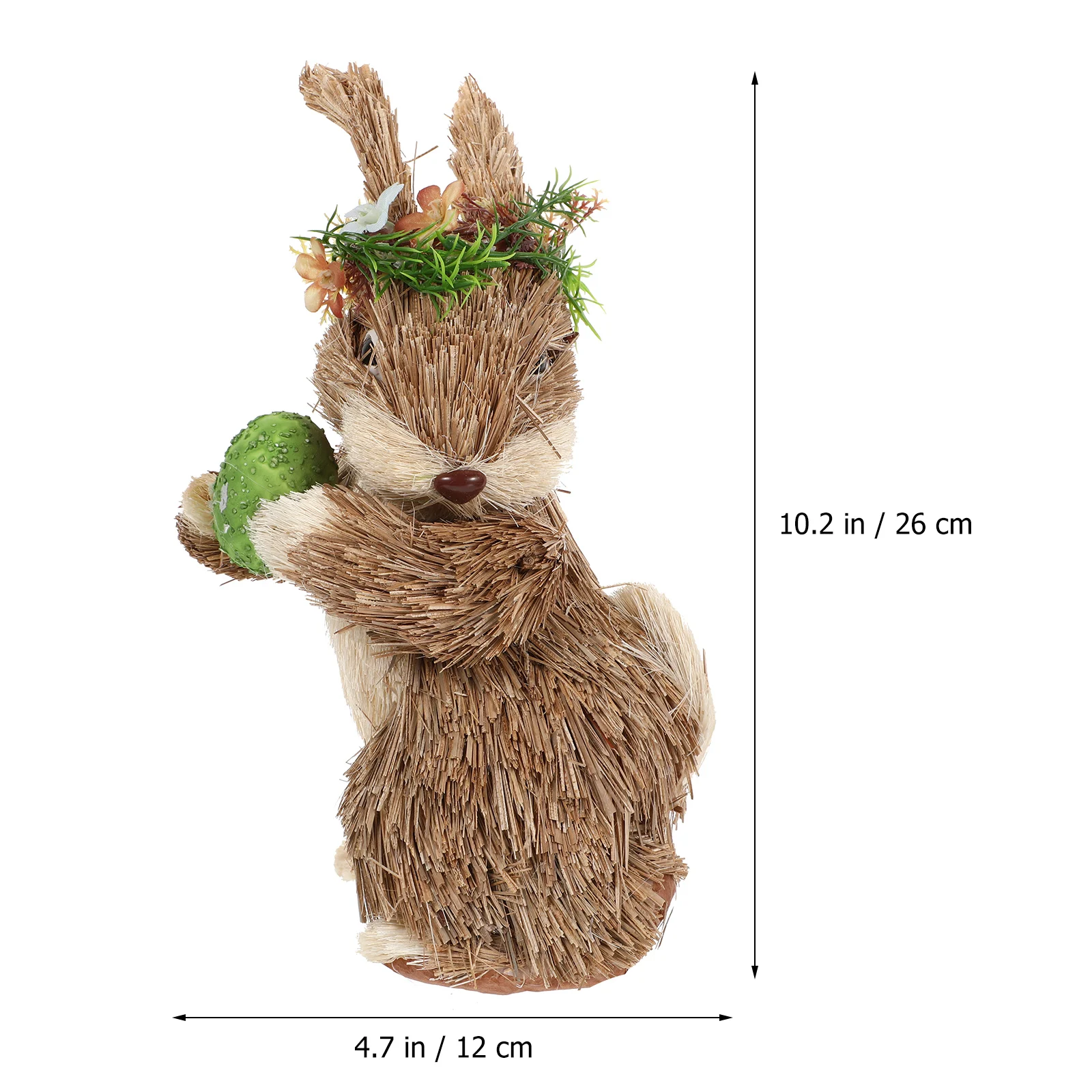 

1pc Straw Bunny Ornament Adorable Rabbit Decoration Home Decor Kids Gift Party Supplies Lovely Rabbit Craft Wall Window