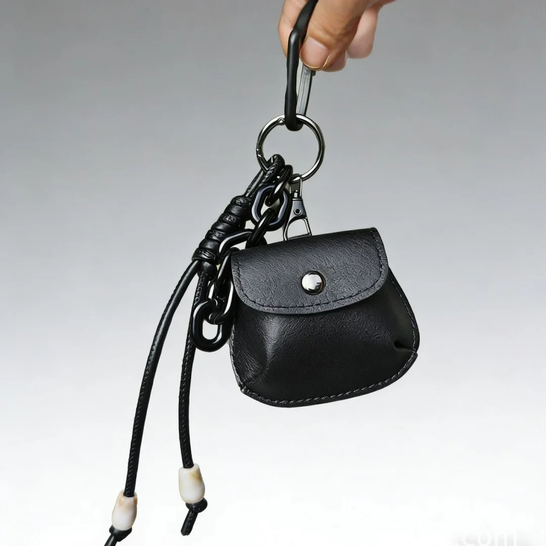 Pu Leather Coin Purse Practical Keychain Coin Pouch Braided Rope Pouch Mini Mini Coin Purse For Handbag Decoration Daily Carry