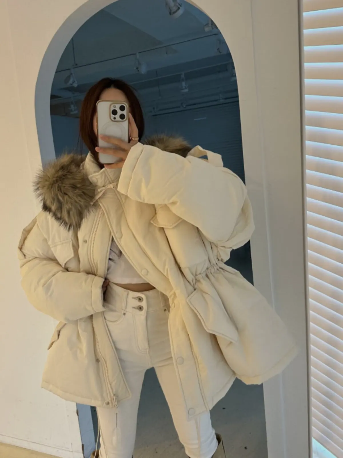 Korean Winter New Women's Down Cotton Jacket Loose Commuting Hooded Windproof Jacket