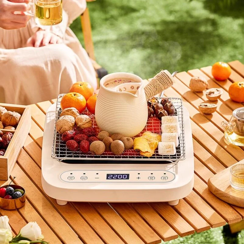 Estufa eléctrica de cerámica multifuncional para el hogar, olla caliente de alta potencia de 2200W, Cocina de Inducción, Mini caldera de té