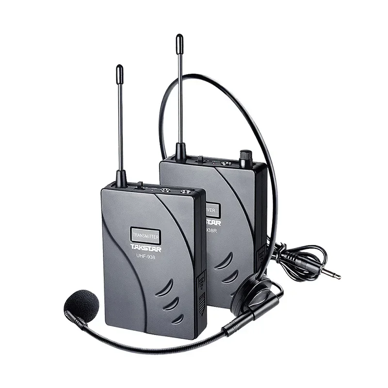 New For UHF-938 Tour Guide System Wireless Audio Whisper Earphone Lavalier Microphone Transmitter Receiver Pocket Heads