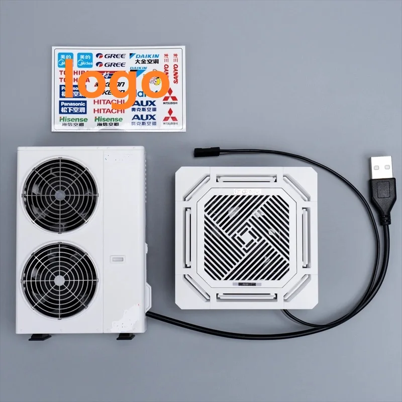 Mini Air Conditioning Conditioner Micro Toys Model For 1:10 1:14 Miniature Model Scene For RC Truck 770S Man TGX Lesu Accessory