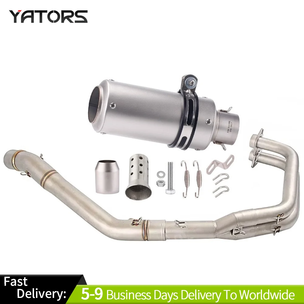 

For Yamaha YZF R3 2015-2021 MT03 full System Exhaust Header Pipe Titanium 51mm Exhaust Systems Exhausts Pipes