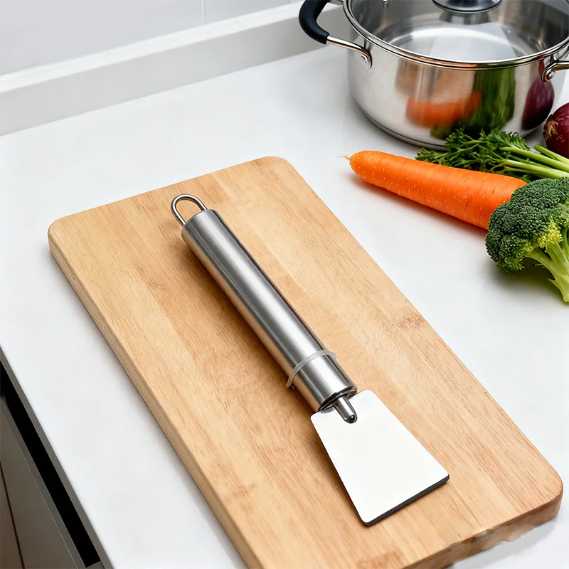 Daily Home Stainless Steel Kitchen Scraper - Pot Stove Tough Stain Cleaning Tool Daily Kitchen Cleaning Helper