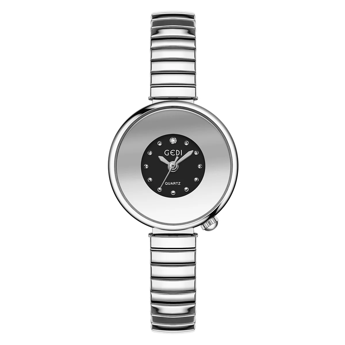 Latest Hot Selling Personalized Luxurious And High-value Women Watch Gift Waterproof Circular Elastic Band Alloy Quartz Watches