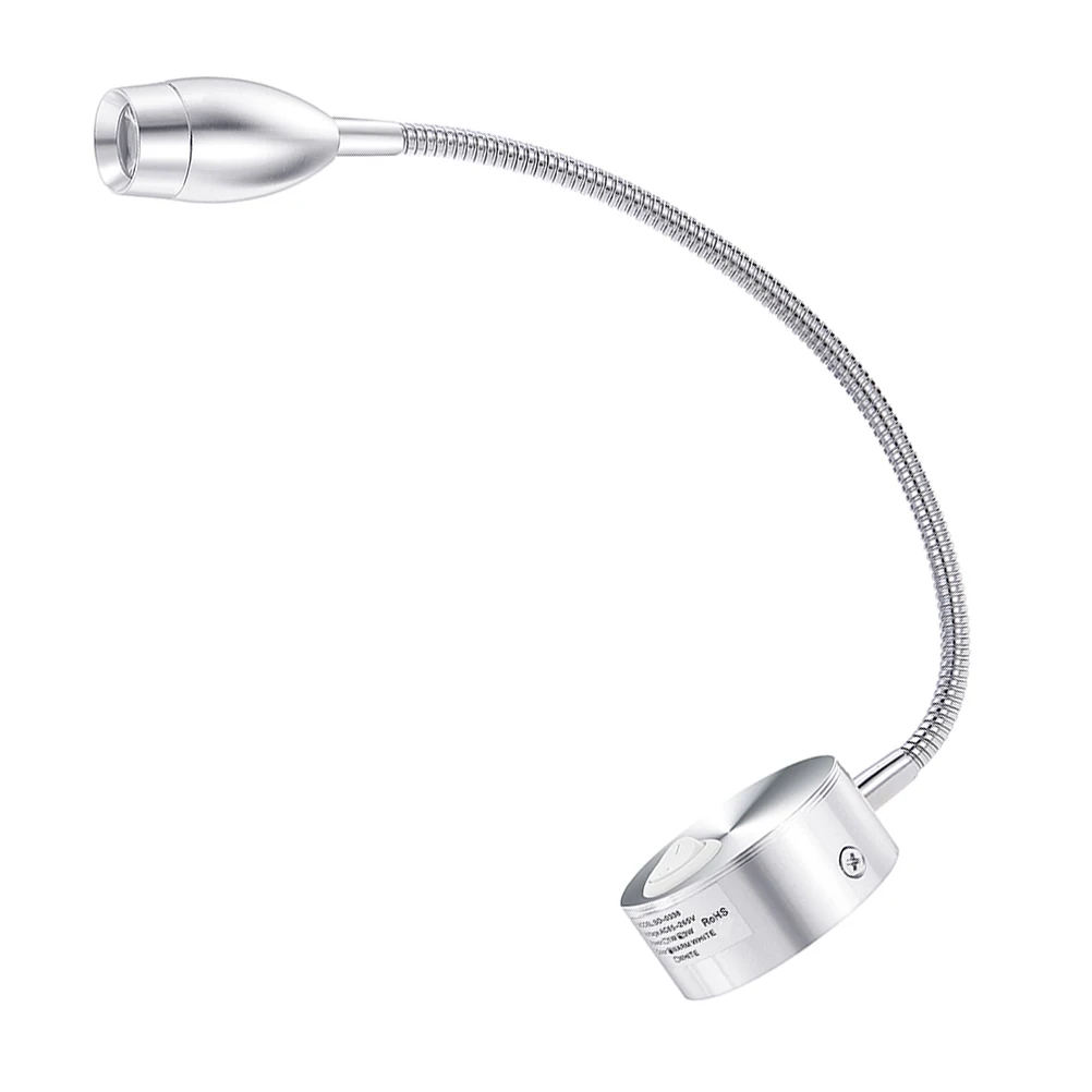 

Rotating Wall Light Silver Bedroom Sconce 360 Degree Gooseneck Led Lamp Reading Soft Decorative Fixtures Energy Efficient Small