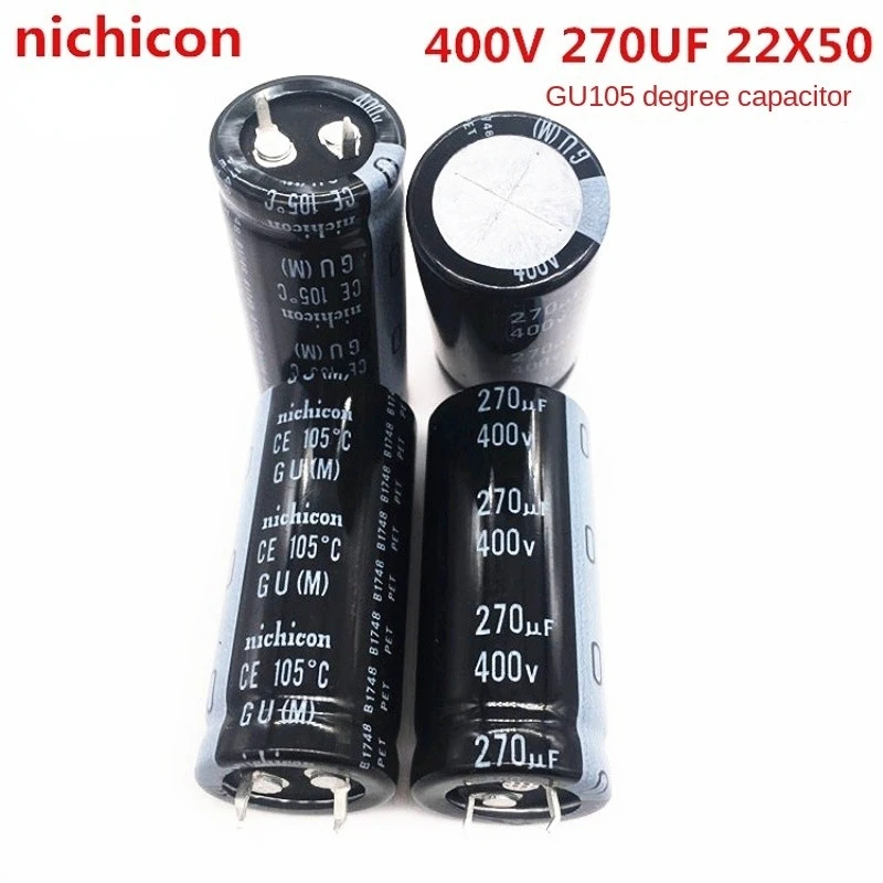 1PCS-20PCS  400v270uf 22x50 Nichicon Aluminum Electrolytic Capacitor 270uf 400v High Quality